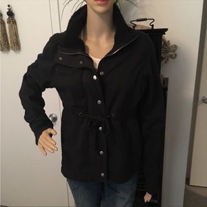 Details Intl Black Zip Up Jacket Size L Like New